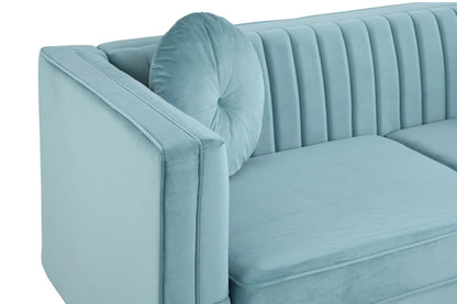 Hudson Three Seat Velvet Sofa 