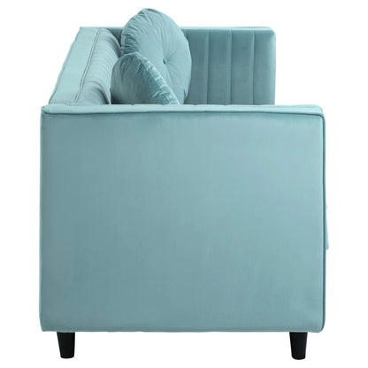 Hudson Three Seat Velvet Sofa 