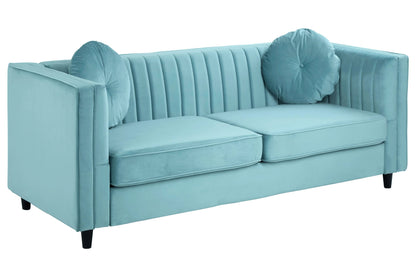 Hudson Three Seat Velvet Sofa 