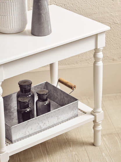 Savoy Wooden Side Table with Lower Shelf 