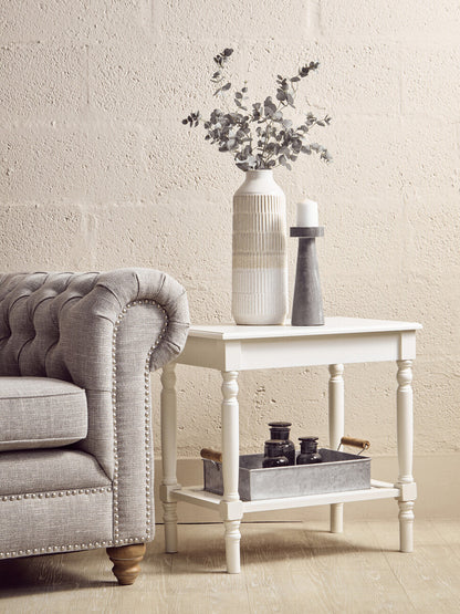 Savoy Wooden Side Table with Lower Shelf 