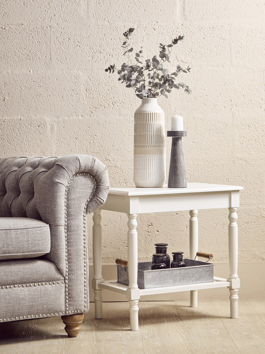 Savoy Wooden Side Table with Lower Shelf 