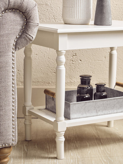 Savoy Wooden Side Table with Lower Shelf 