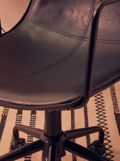 Otley Leather Effect Home Office Chair 