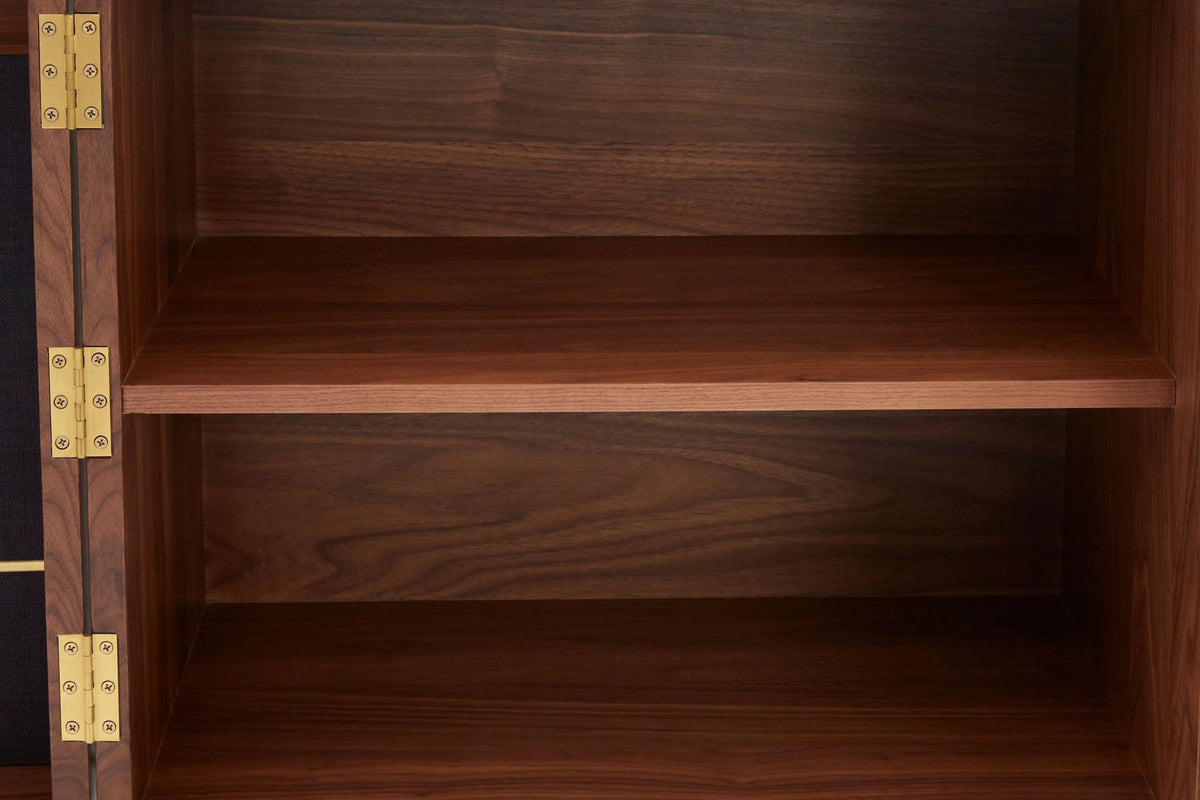 Hudson Walnut Wood 2 Door and Drawers Sideboard
