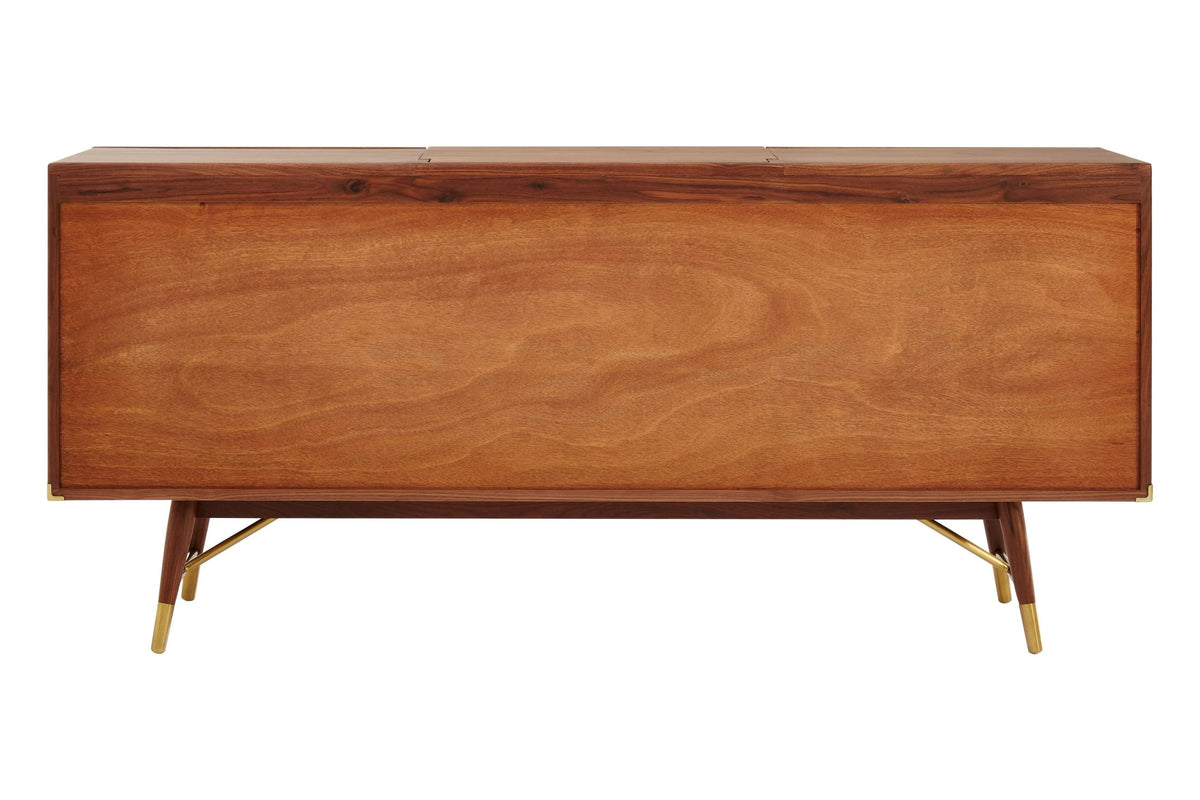 Hudson Walnut Wood 2 Door and Drawers Sideboard