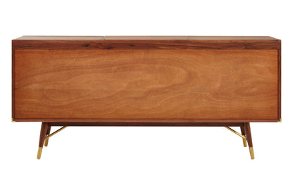 Hudson Walnut Wood 2 Door and Drawers Sideboard