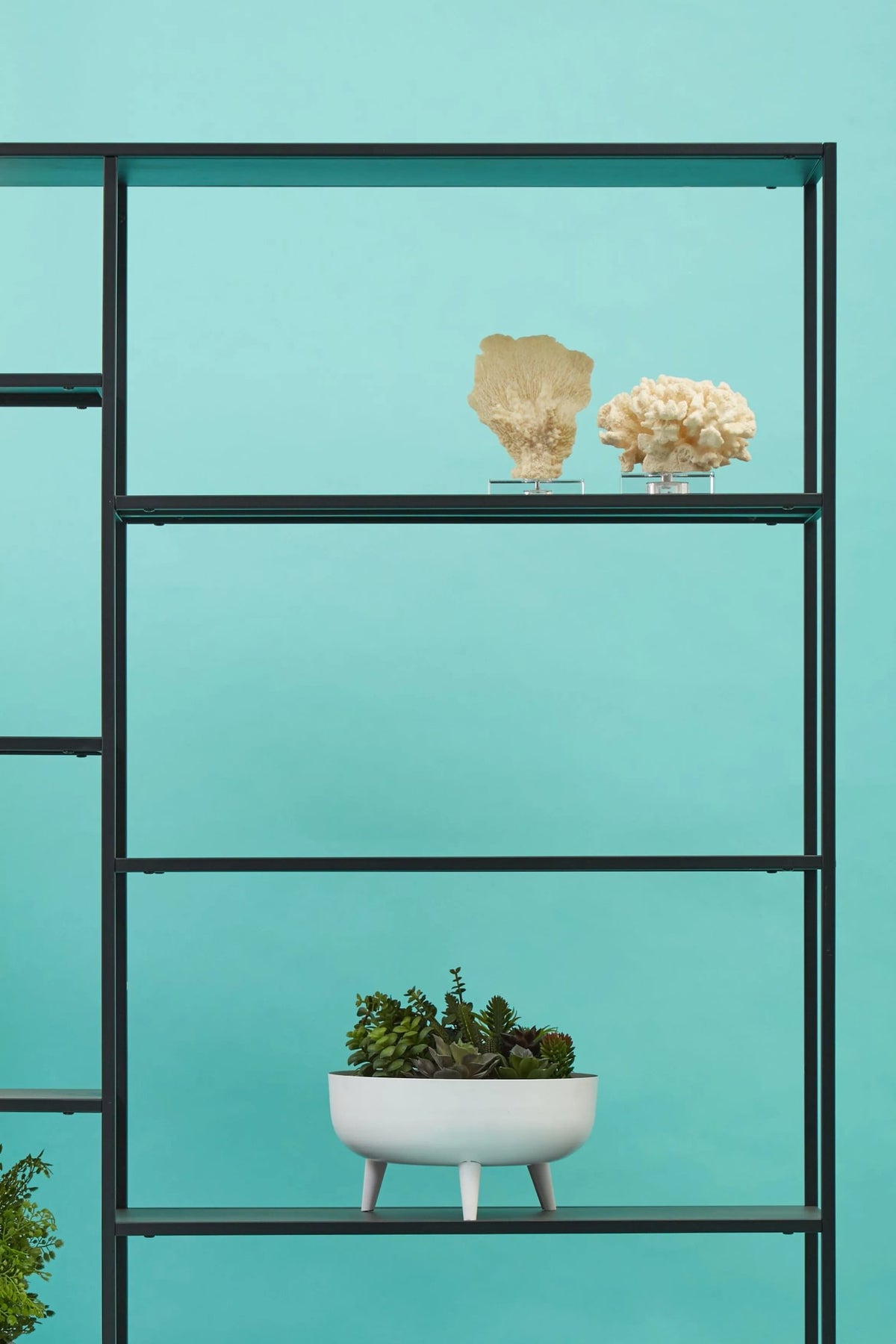 Oxford Black Metal Multi Tier Shelf Unit