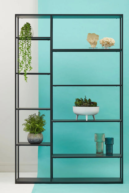 Oxford Black Metal Multi Tier Shelf Unit