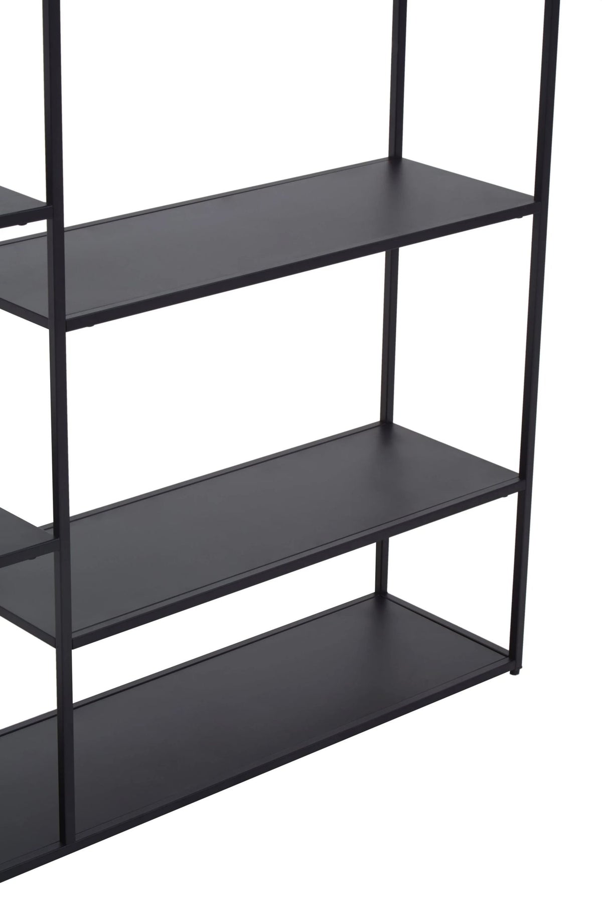 Oxford Black Metal Multi Tier Shelf Unit