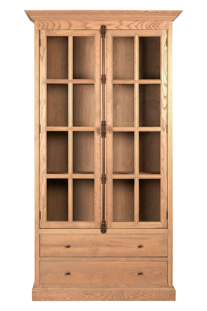 Cannes Oak Wood Tall Cabinet 