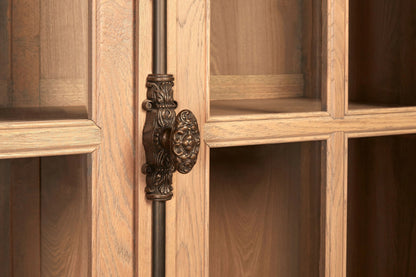 Cannes Oak Wood Tall Cabinet 