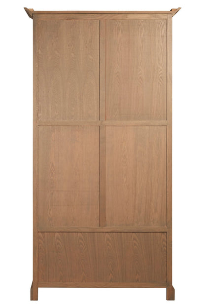 Cannes Oak Wood Tall Cabinet 