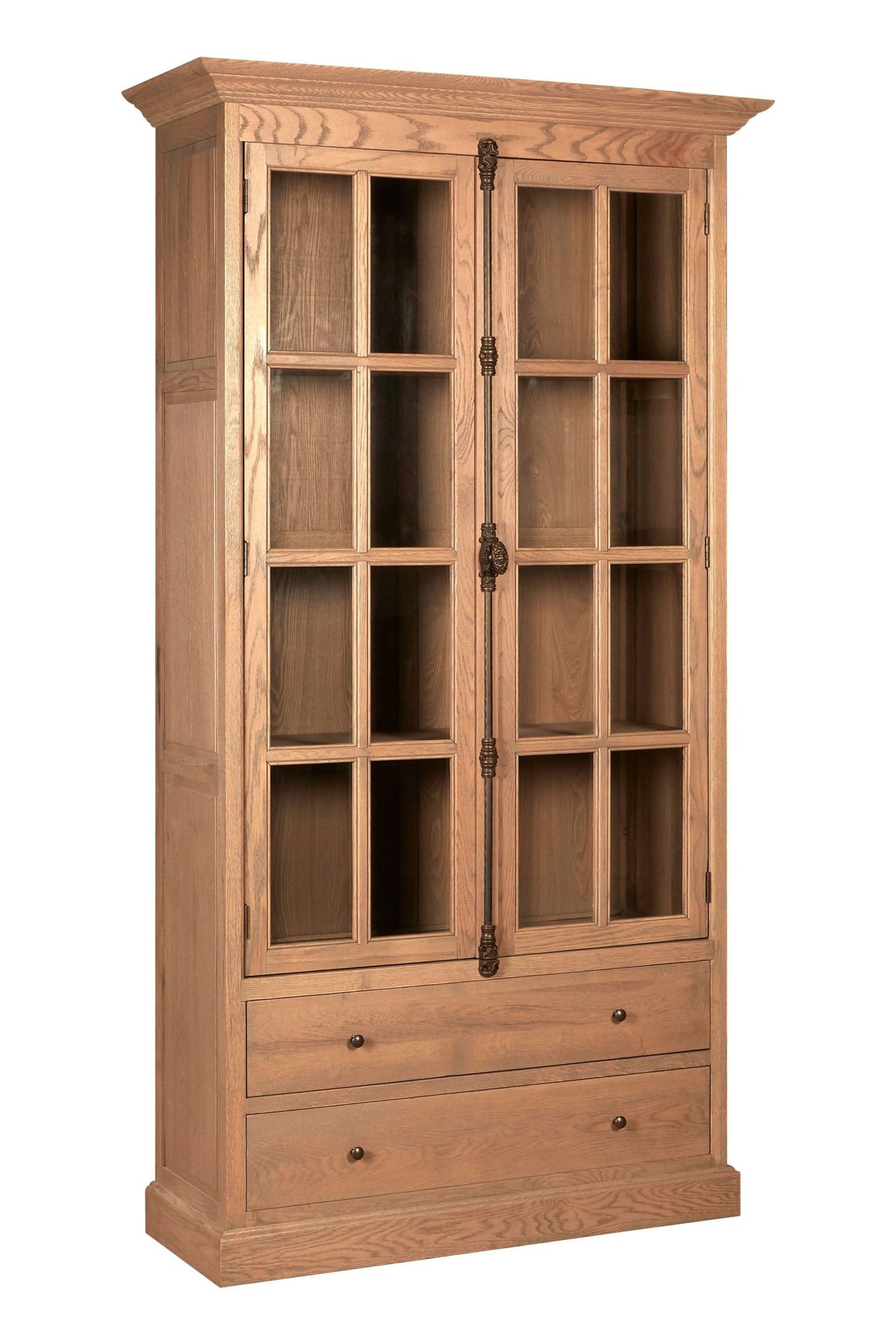 Cannes Oak Wood Tall Cabinet 