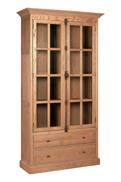 Cannes Oak Wood Tall Cabinet 