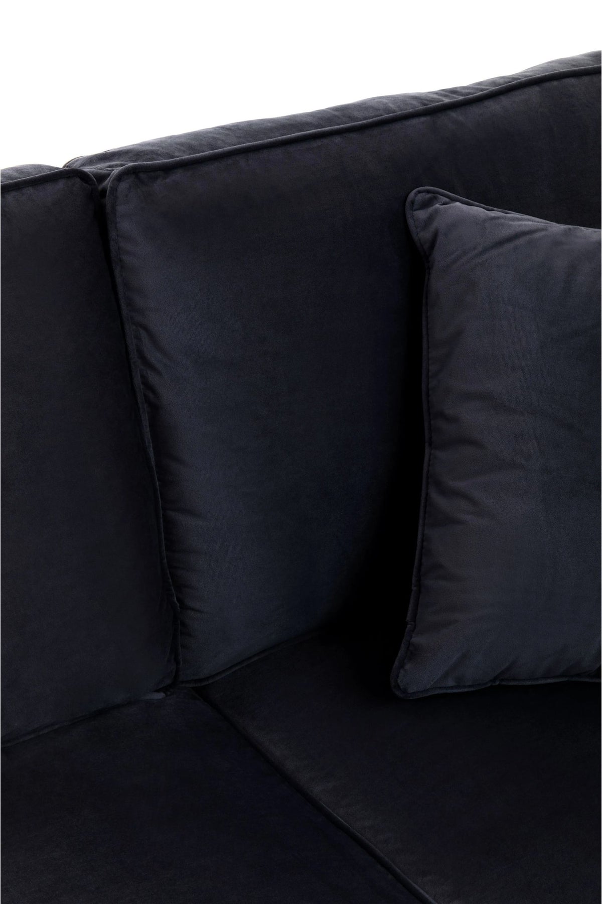 Whitby Three Seat Velvet Right Chaise Sofa 