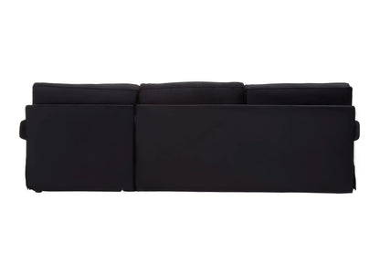 Whitby Three Seat Velvet Right Chaise Sofa 