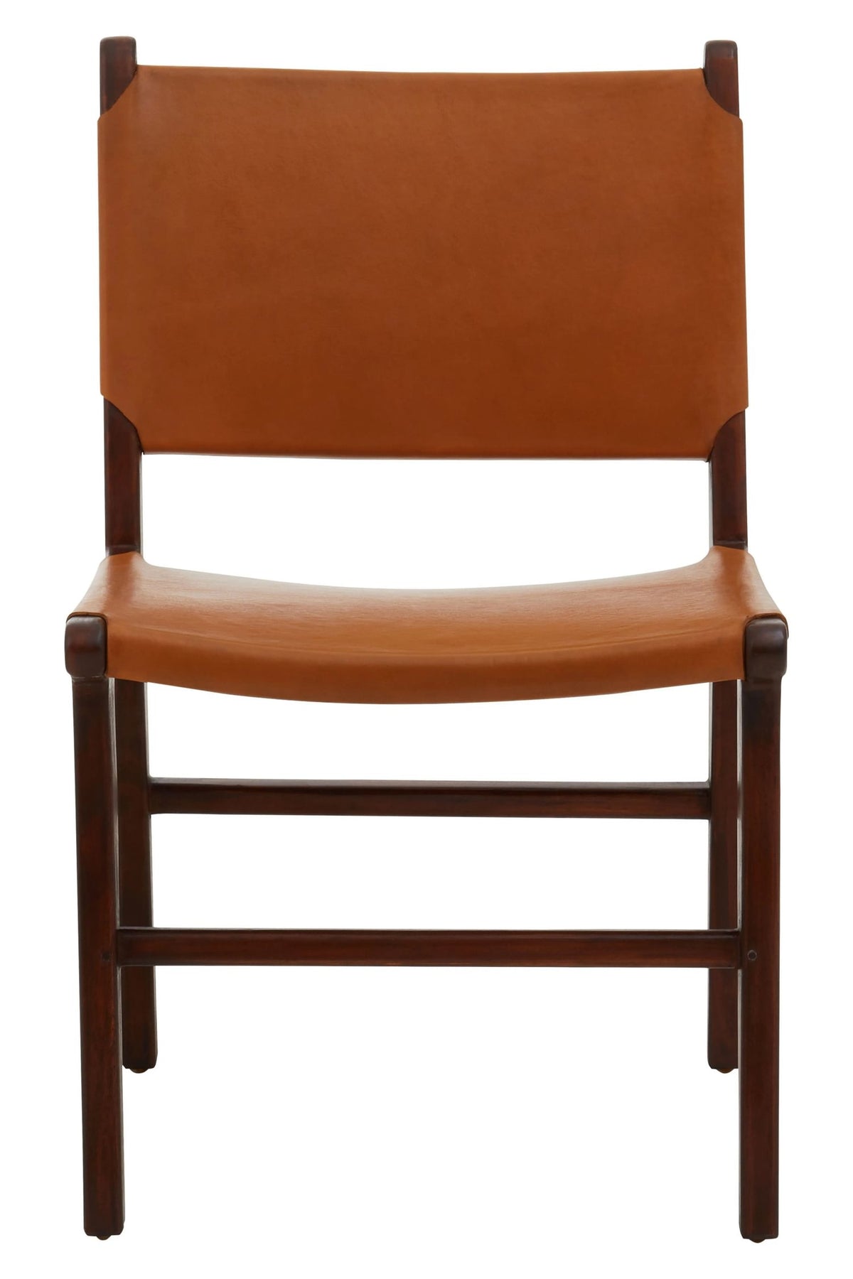 Carlton Antique Brown Leather Chair