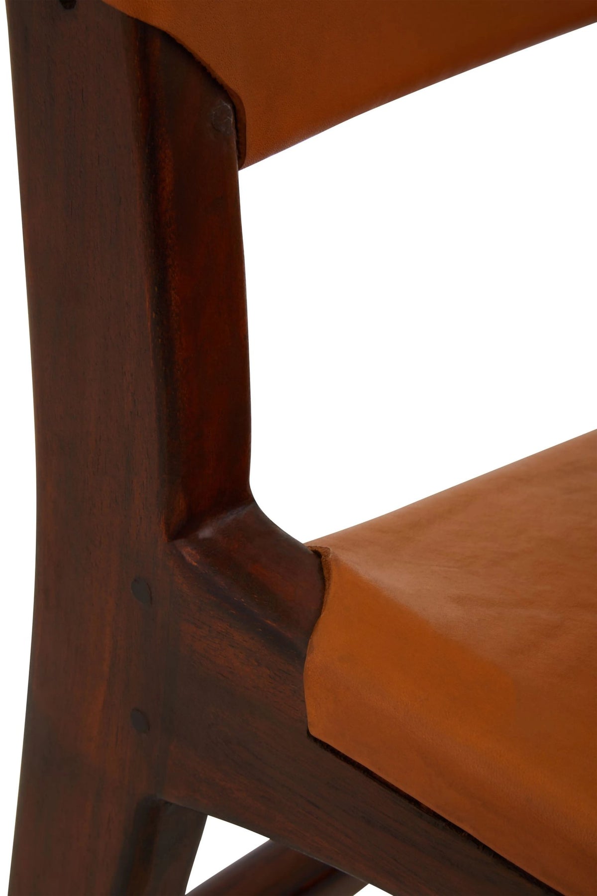 Carlton Antique Brown Leather Chair