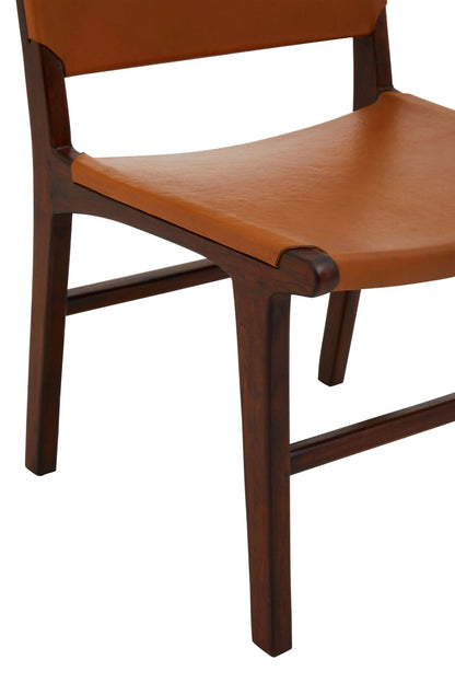 Carlton Antique Brown Leather Chair