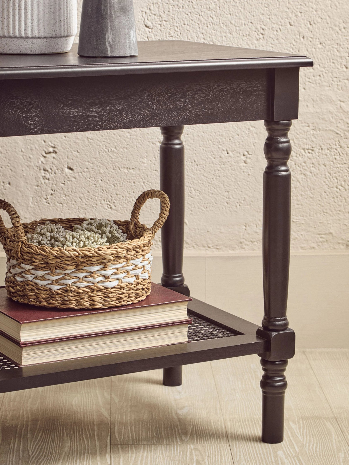 Savoy Wooden Side Table with Lower Shelf 