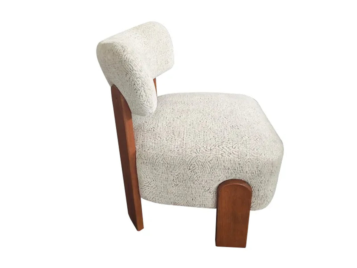 Snape Natural Animal Jacquard Pattern Lounge Chair