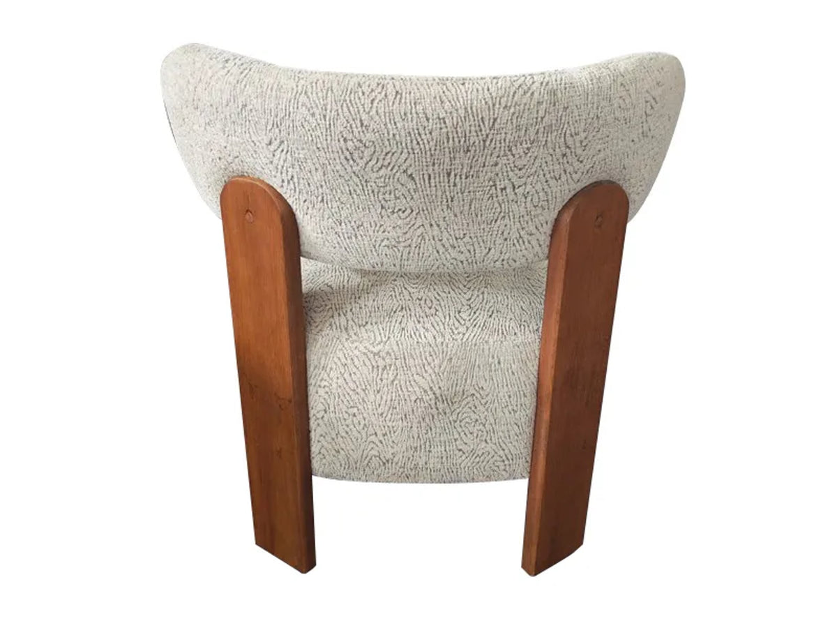 Snape Natural Animal Jacquard Pattern Lounge Chair
