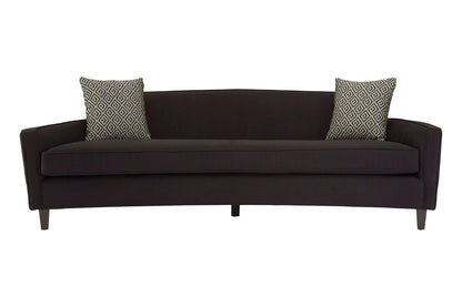 Heswall 3 Seat Black Dimity Fabric Sofa