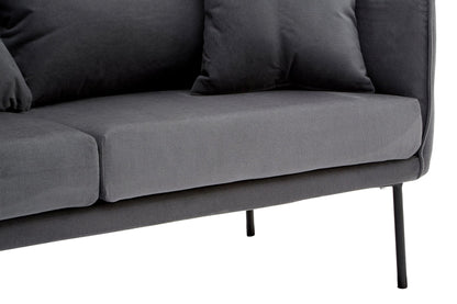 Penzance Two Seater Grey Sofa