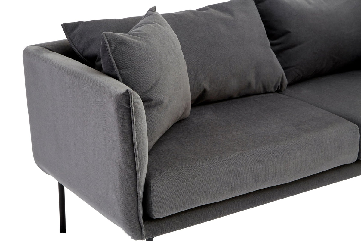 Penzance Two Seater Grey Sofa