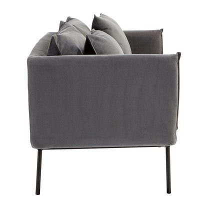 Penzance Two Seater Grey Sofa