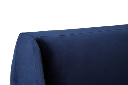 Lewes Navy Velvet 3 Seater Sofa