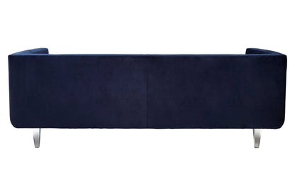 Lewes Navy Velvet 3 Seater Sofa