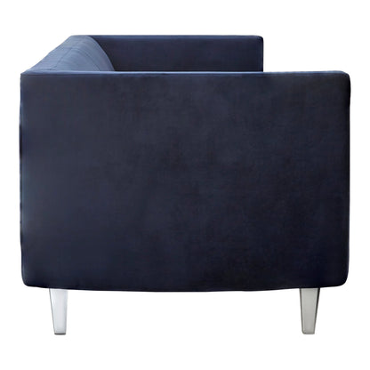 Lewes Navy Velvet 3 Seater Sofa