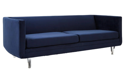 Lewes Navy Velvet 3 Seater Sofa