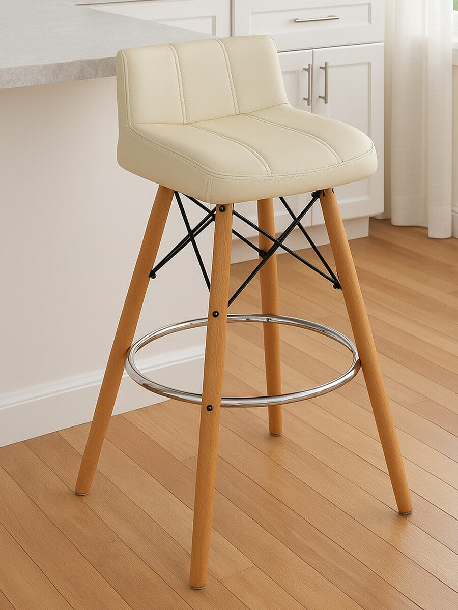 Richmond Leather Effect Bar Stool 