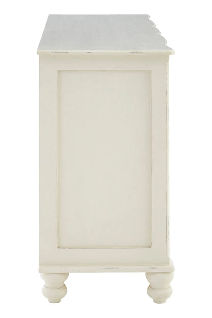 Stirling 6 Drawer White Sideboard