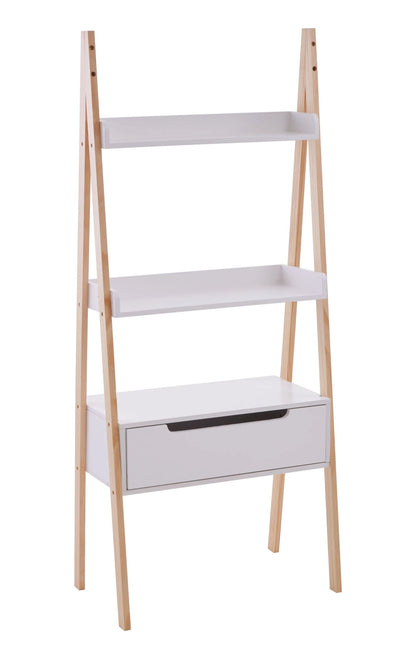 Capri White Ladder Style Shelf Unit