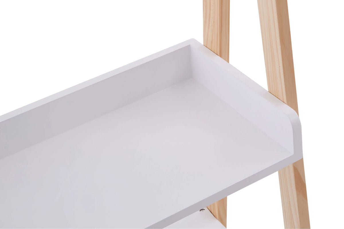 Capri White Ladder Style Shelf Unit