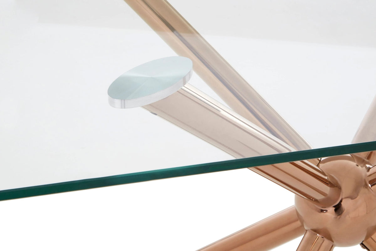 Cambridge Rectangular Rose Gold Dining Table