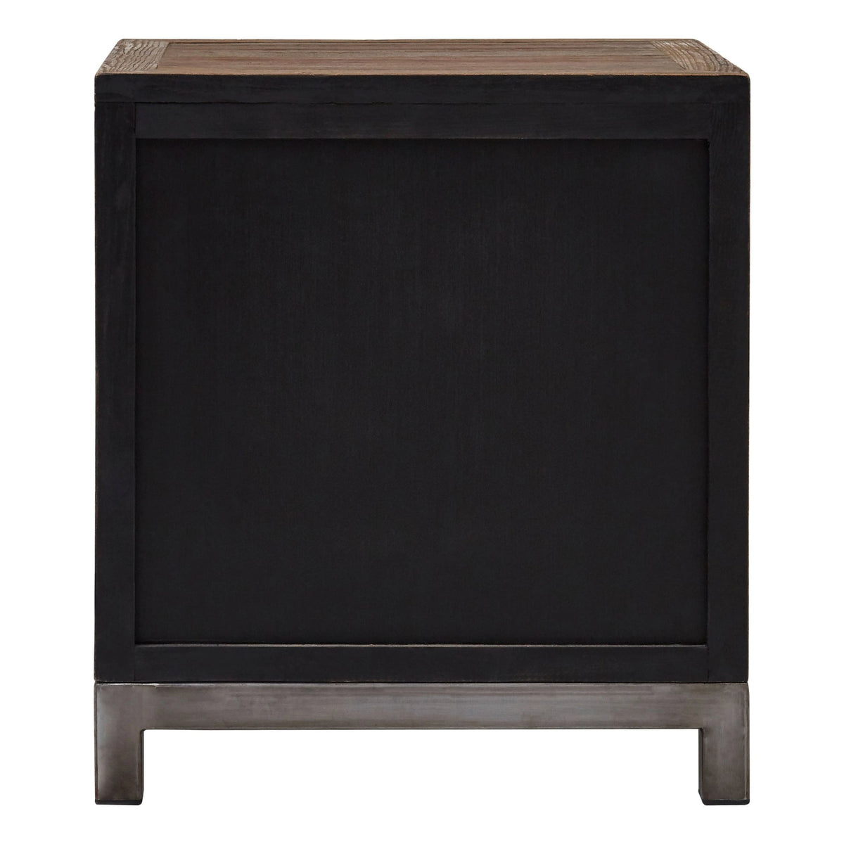 Bexhill Small Recycled Elm Wood 2 Door Cabinet