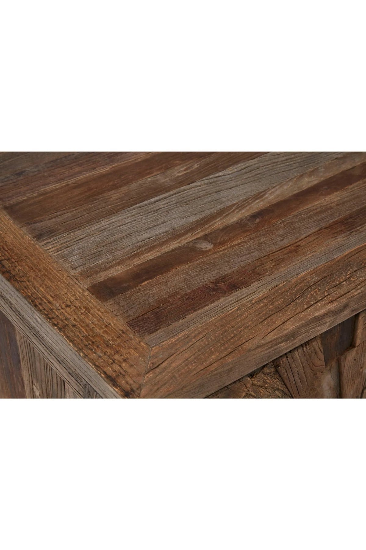 Bexhill Small Recycled Elm Wood 2 Door Cabinet