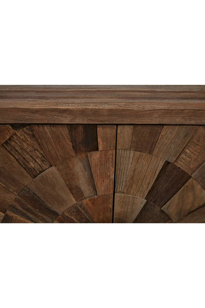 Bexhill Small Recycled Elm Wood 2 Door Cabinet