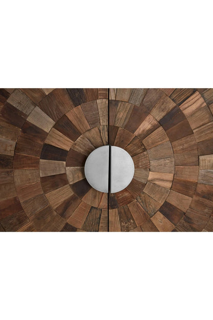 Bexhill Small Recycled Elm Wood 2 Door Cabinet