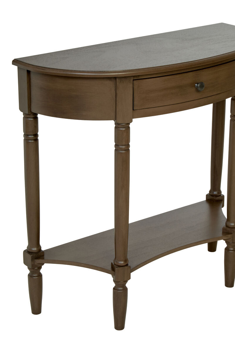 Savoy Dark Brown One Drawer Console Table