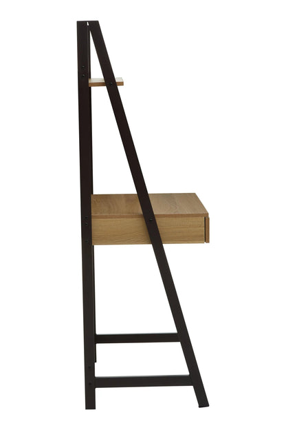 Penzance Natural Oak Effect Desk with Metal Frame