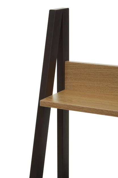 Penzance Natural Oak Effect Desk with Metal Frame