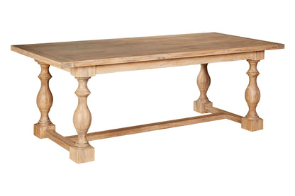 Cannes Whitewash Dining Table