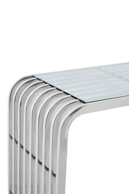 Valencia Slatted Console Table 
