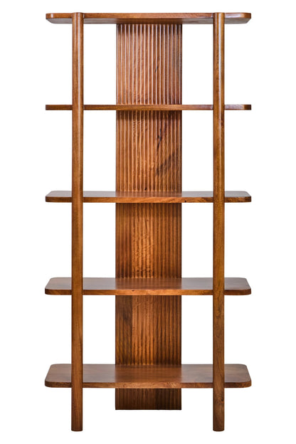Stirling Five Tier Mango Wood Shelf Unit 